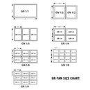 Gourmet Steel 201 Stainless Steel Food Insert Pan, Size1/2