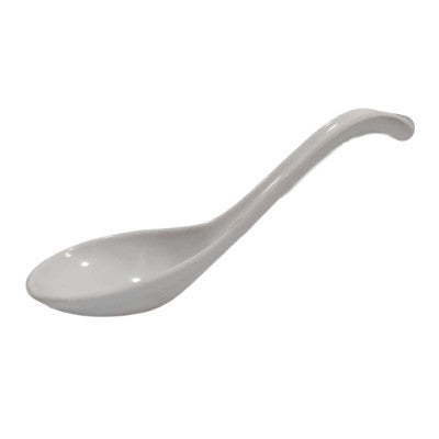 Melamine Soup Spoon, White