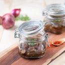 Bormioli Rocco Fido Square Glass Jar, Lock Cover