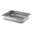 Gourmet Steel 201 Stainless Steel Food Insert Perforated Pan, Size 1/1